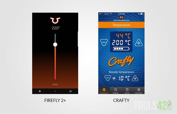 Firefly 2 Plus and Crafty App for Temperature